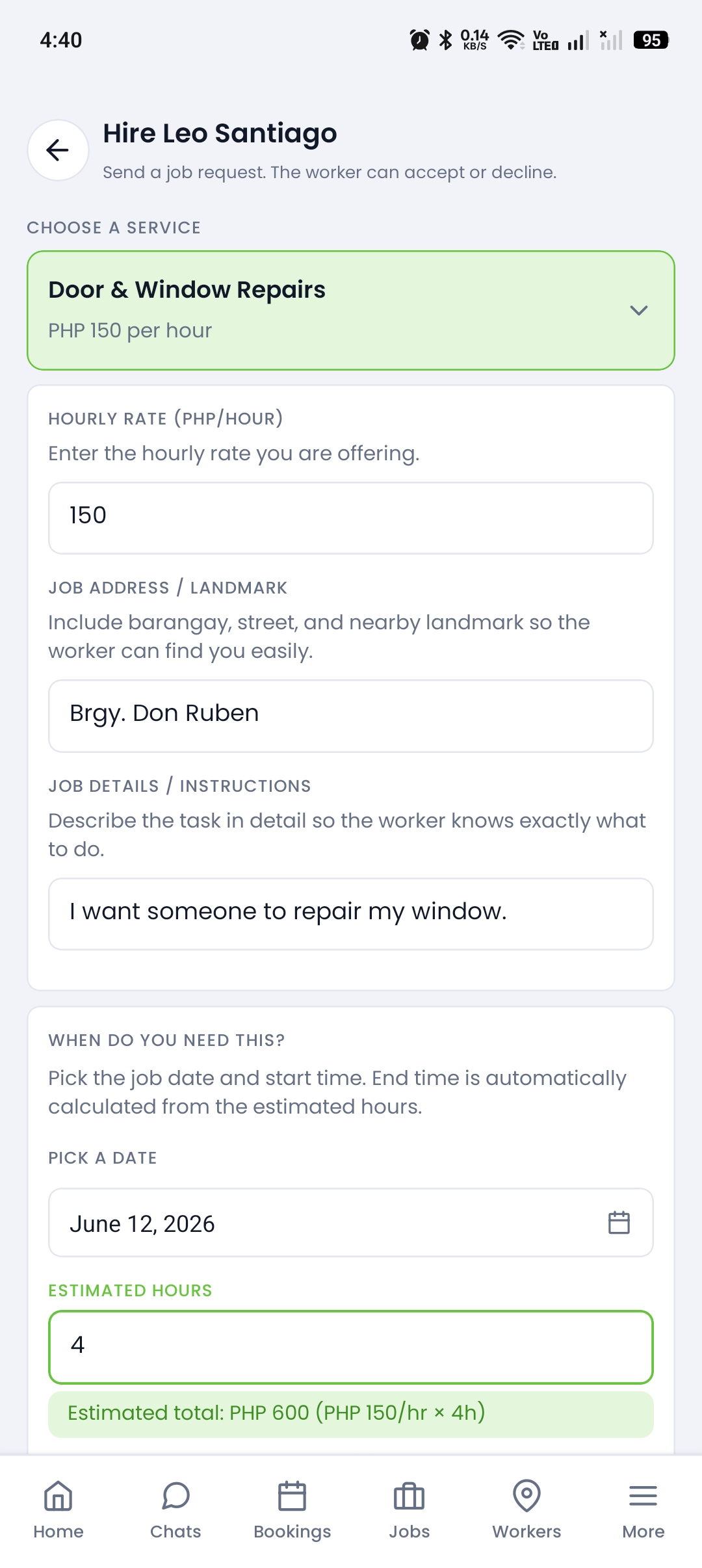 Browse workers